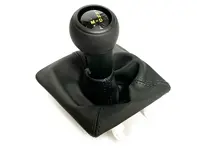 PDK sport knob and boot upgrade kit, Black Leather. Porsche 718 / 991.2 / 991 GT3 - 9827131208YR